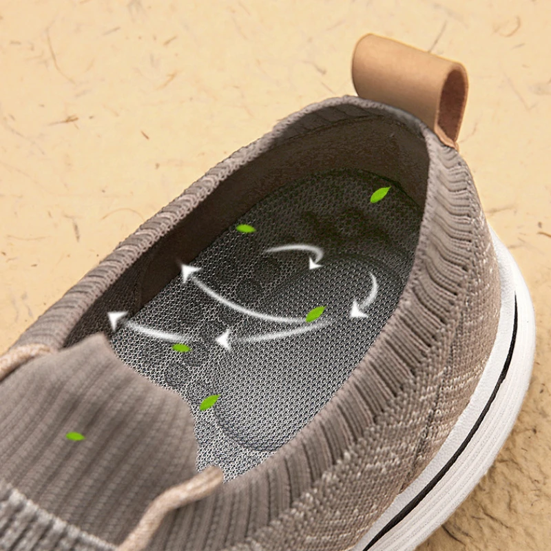 Hot Sale Men Casual Shoes Light Breathable Men's Sneakers Mesh Anti-Odor Walking Shoes Luxury Lace Up Increse Male Tenis Shoe