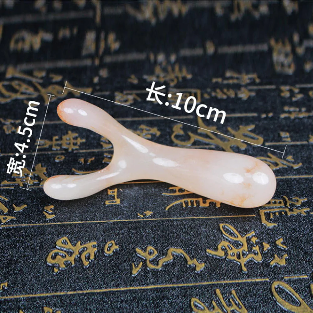 เครื่องนวดกัวซาแบบรูปตัว Y ทำจากเรซิ่น สำหรับยกกระชับใบหน้า นวดขูด นวดยกกระชับจมูก ลดอาการบวม นวดจุดกดจมูก