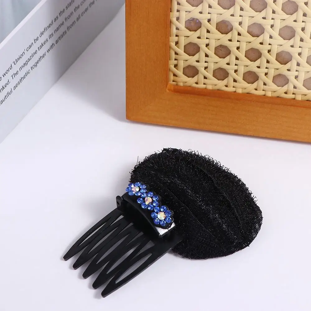 Elegant Flower Puff Hair Head Cushion Invisible Braid Hair Base Hair Accessories Hair Clip Bun Bump It Up Volume Hair Base Girl