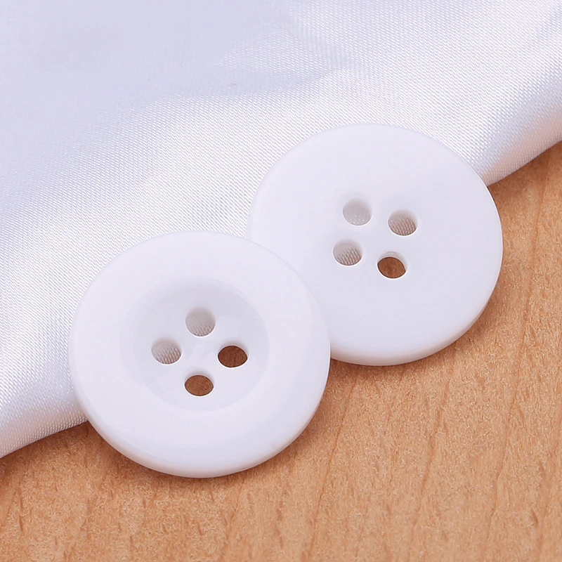 5PCS Colorful Resin DIY Buttons with Wide Edges and Four Holes for Shirts, Suits and Jackets Sewing Supplies