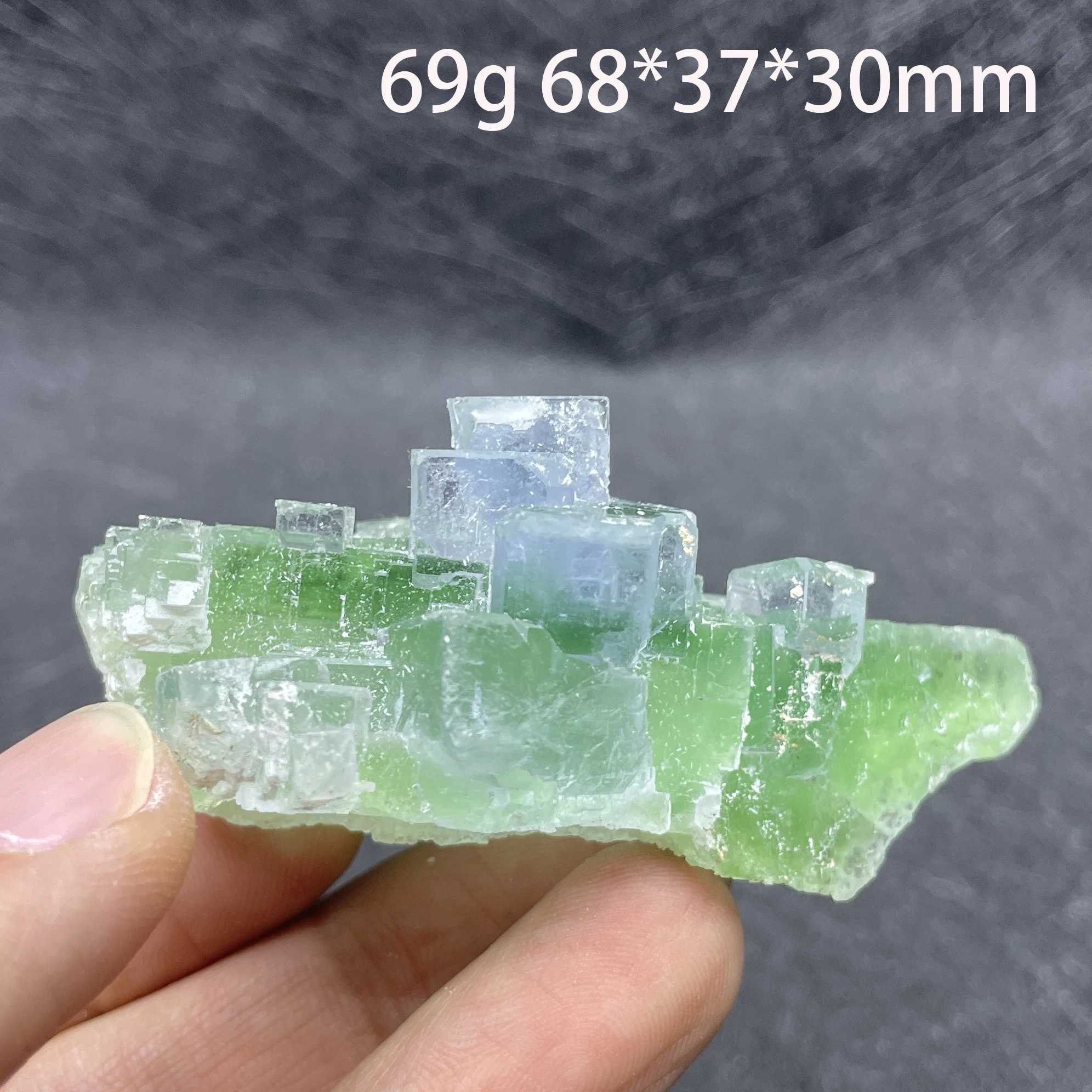 Natural Raw Stone Yaogang Xian Fluorite Crystal Cluster Mineral Specimen Quartz Rock Home Decoration Gift Healing