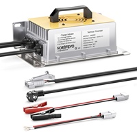 NOEIFEVO 48V(51.2V )30A Lithium LiFePO4 Battery Charger , IP65 Waterproof, 0V BMS Activated, 58.4V Fast Charger For 16S battery