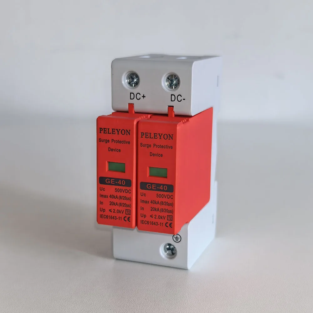1PC DC 1000V/500V 20KA~40KA  Surge Protector orange SPD   10KA~20KA Protective Low-voltage Arrester Device