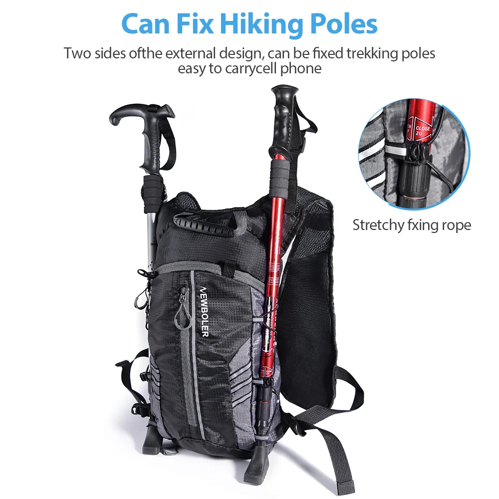Running Backpack Vest With Water Bottle Hydration Bag, Lightweight Bicycle Running, Jogging, Marathon Riding, Hiking Bag - view 3