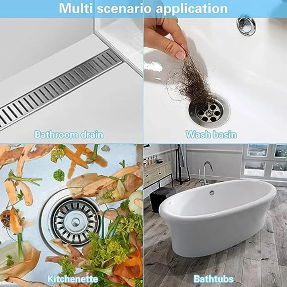 Cutable Shower Drain Hair Catcher Floor Drain Stickers Disposable Mesh Kitchen Sink Hair Filter For Kitchen Bathroom