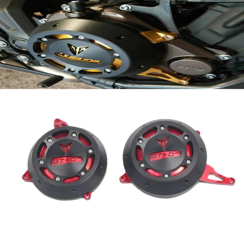 

Motorcycle Accessories CNC Engine Stator Starter Cover Frame Slider Protector For YAMAHA MT-07 FZ-07 MT07 FZ07 MT 07 2014-2023