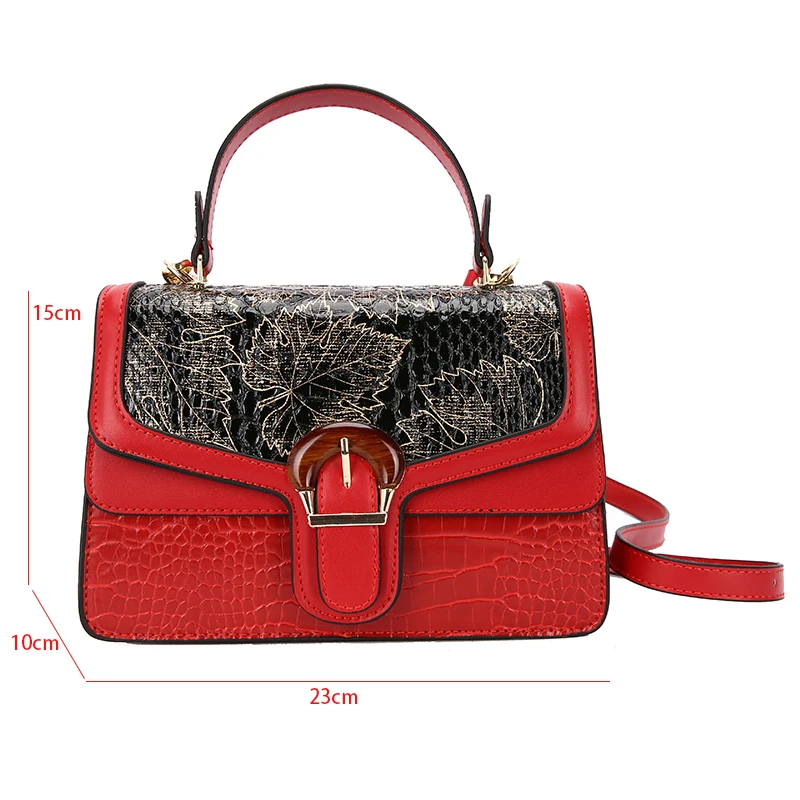 Mini Small Square Bag Luxury Purple Shoulder Bag For Women Crocodile Pattern Crossbody Bag Soft Top Handle Tote Designer Handbag