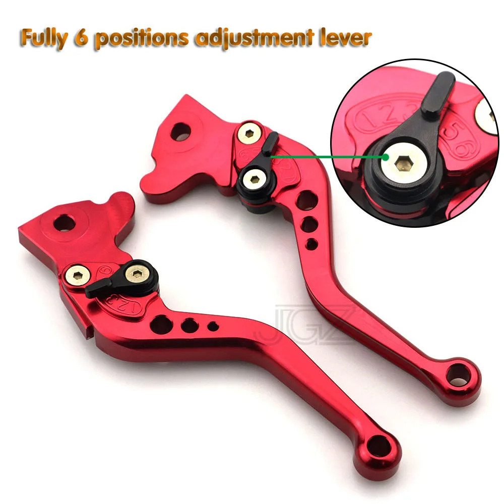 Aluminum Motorcycle Adjustable Short Brake Clutch Levers Handlebar Titanium for Yamaha Cygnus 125 BWS R 125 Smax155 2016 2017