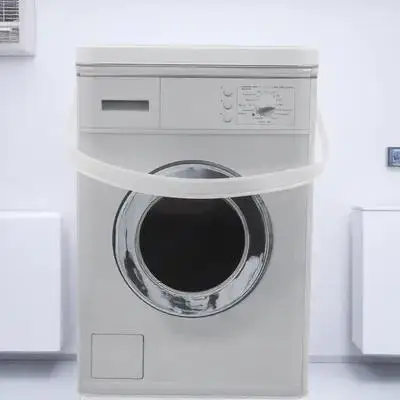 

Washing Machine Style Laundry Powder Container Large Capacity Metal Storage Box for Beads Detergents Organizer Household Laundry