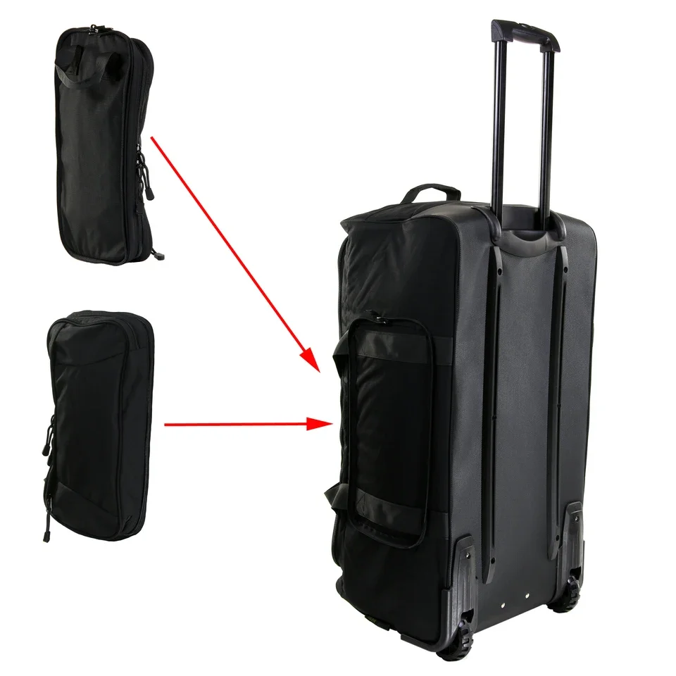 Rolling Deployment Suitcase Duffel Bag Tactical Travel Bag Durable Portable Wheel Trolley Bag