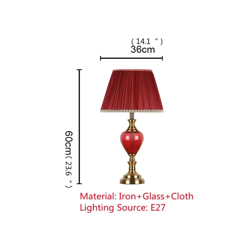 ASHER Contemporary Table Lamps Ceramic Desk Light for Home LED Creative Hotel Bedroom Decoration