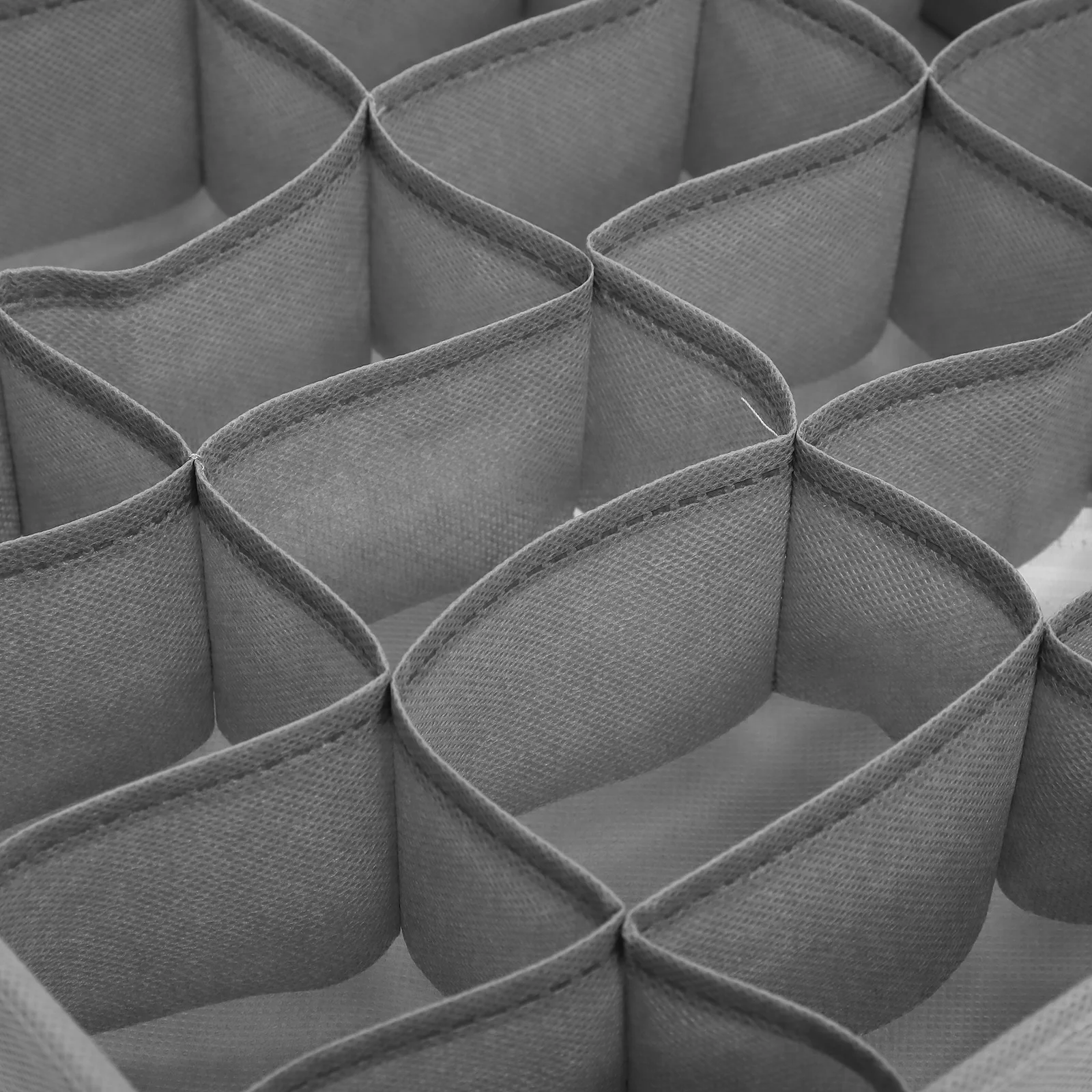 

Foldable Underwear Storage Box Organizer Socks Bra Tie Dark Grey Non-Woven Fabric Space-Saving Dresser Bedroom Closet Container