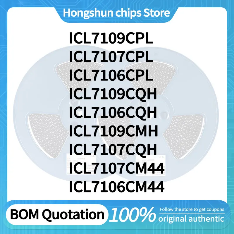 

ICL7109CPL ICL7109CQH ICL7109CMH ICL7107CPL ICL7107CQH ICL7107CM44 ICL7106CPL ICL7106CQH ICL7106CM44 Standard version