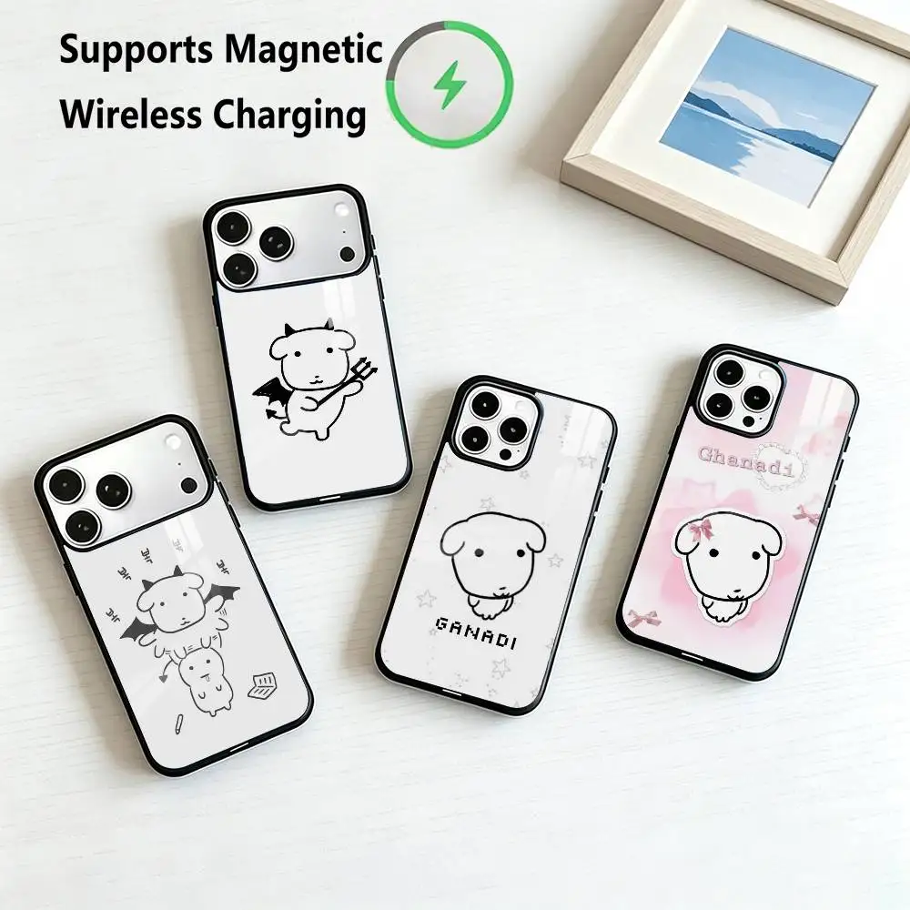 Cute Ganadi-S Dog  Phone Case For iPhone17,16,15,14,13,12,11 Plus,Pro Allows magnetic wireless charging