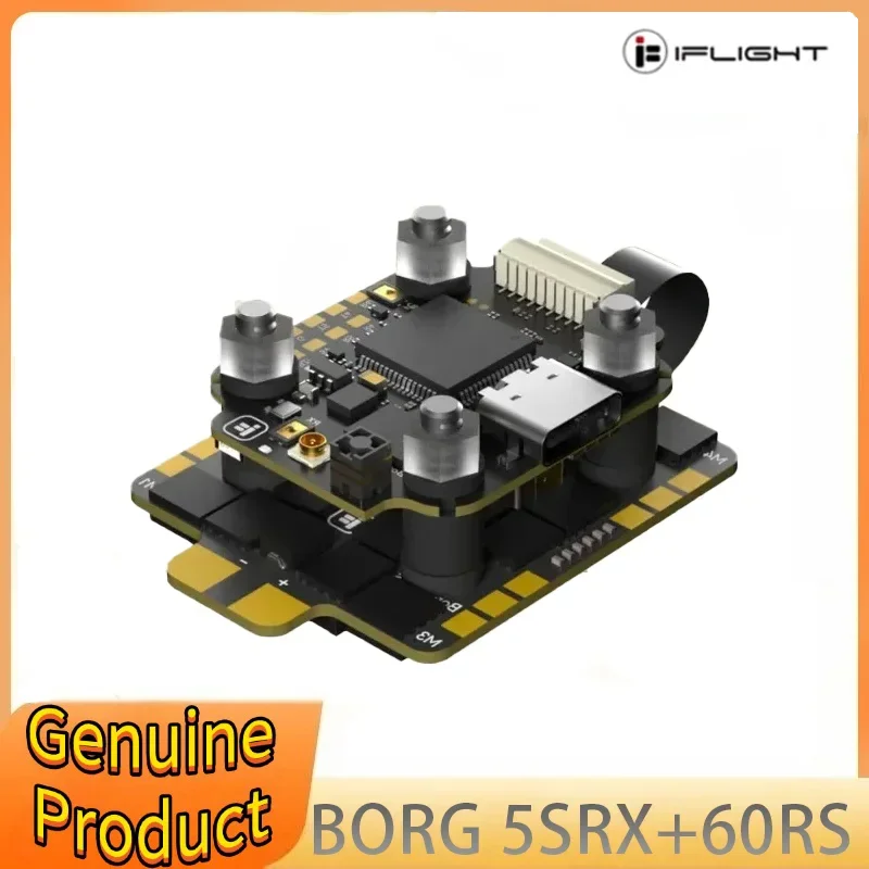 

IFlight Borg 5S RX Stack with Borg 5S RX FC Flight Controller / Borg 60RS ESC for FPV Racing Parts