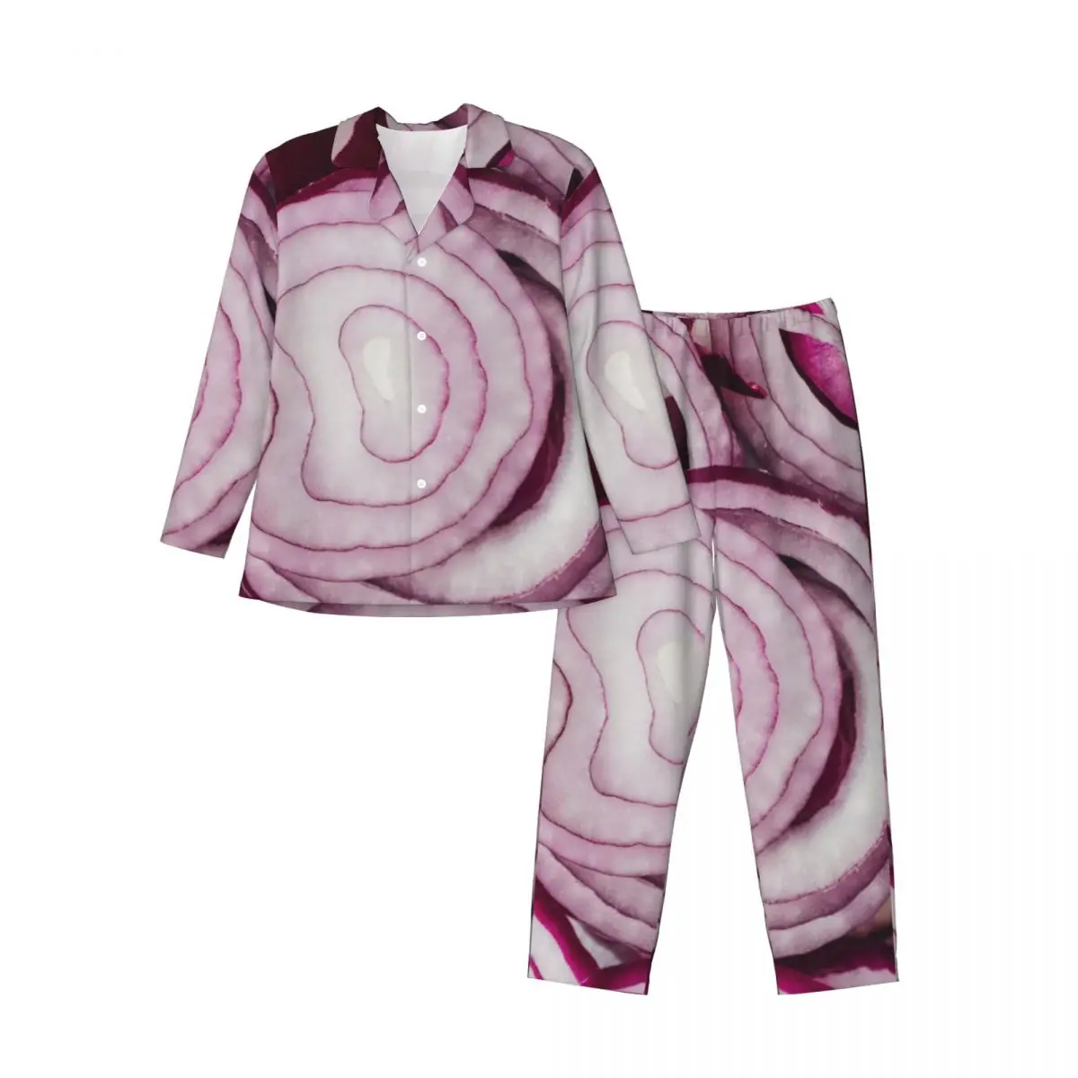 

Men Pajamas Set of Autumn Winter Long-Sleeved Fresh Onion Home Clothing Sleepwear 2PCS/Set