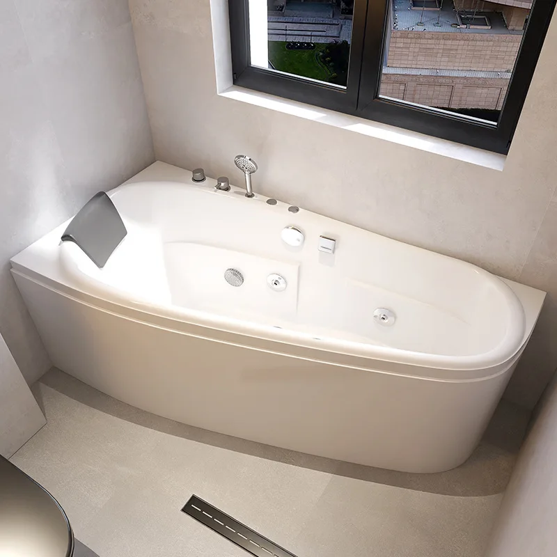 

Modern White Single Whirlpool 2m Freestanding Indoor Bathroom Bath Unique Sparkling Air Whirlpool Shower