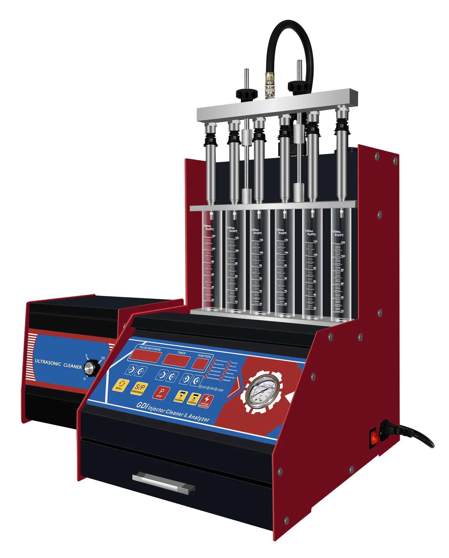 Ultrasonic Fuel Injector Tester Cleaning Machine Diagnostic Tool for GDI Injector