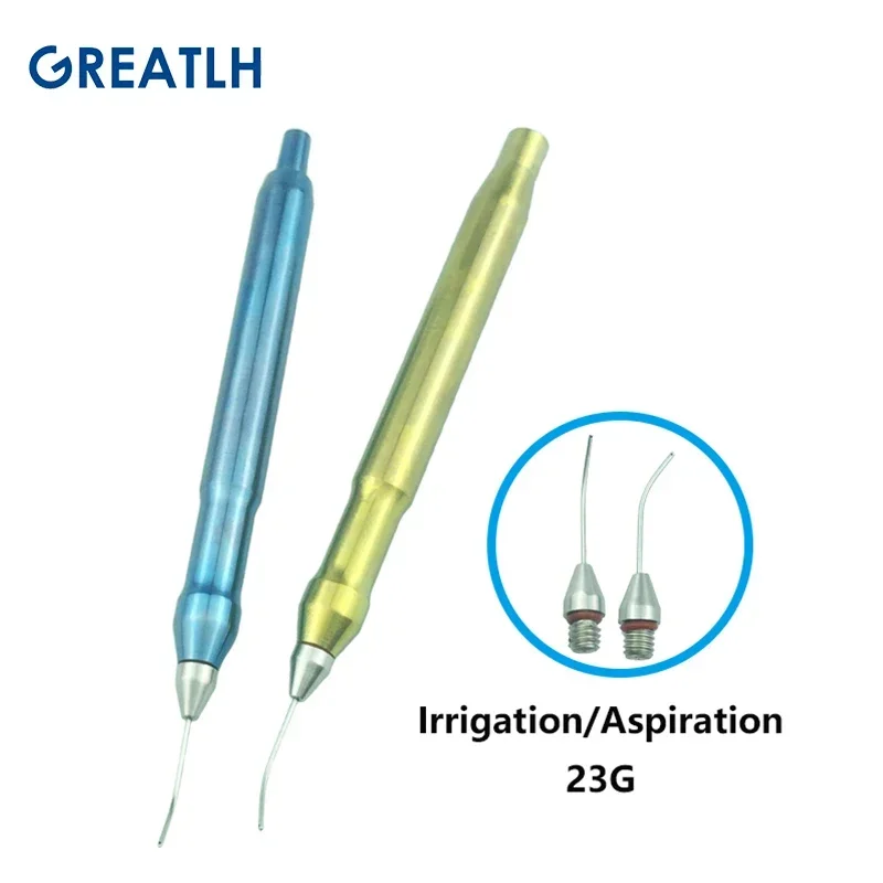 Titanium Alloy Irrigation Aspiration Handpiece for Water Sucking Ophthalmic Surgery Instrument