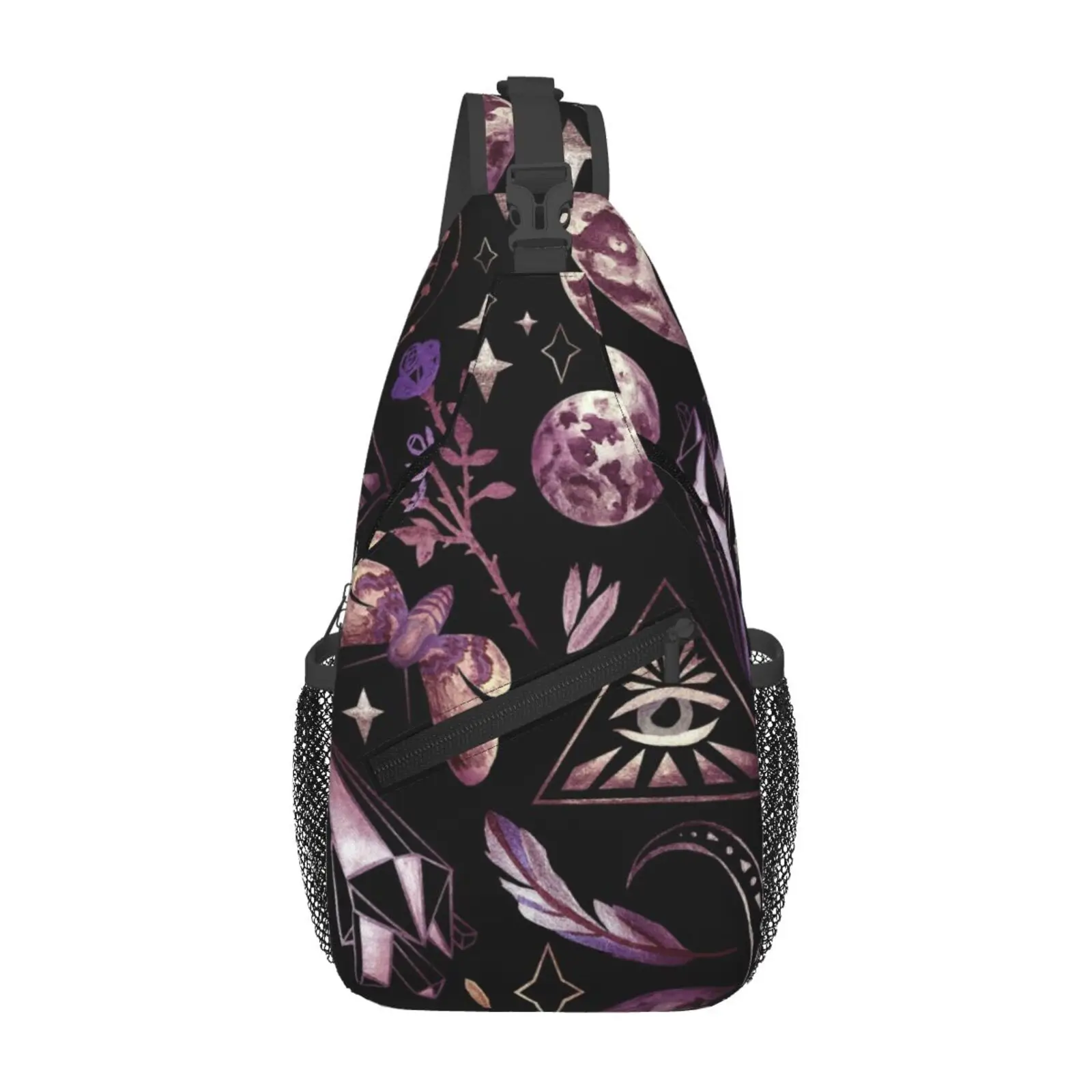 

Рюкзак на плечо Tarot Moon Butterfly Magic Goth Boho для женщин и мужчин, модные сумки на плечо для путешествий, пеших прогулок, сумка на слинге