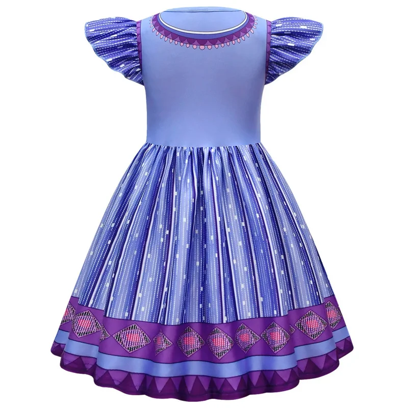 Vestidos con dijes de deseos para niñas, vestido de princesa Ashaing para carnaval, Halloween, disfraz de fiesta de cumpleaños, vestidos de graduación para niños