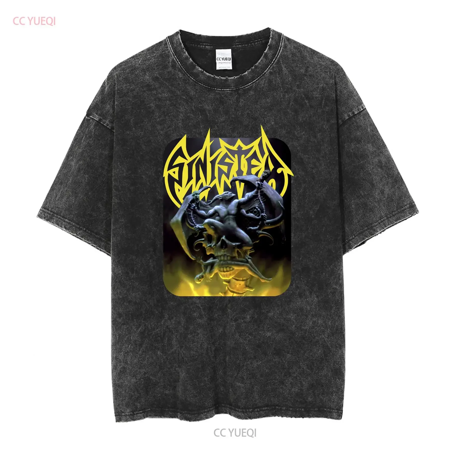 Vintage 1995 SINISTER Hate T Shirt XL Death Metal 90s Cannibal Corpse Entombed long or short sleeves vintage Washed Slightly