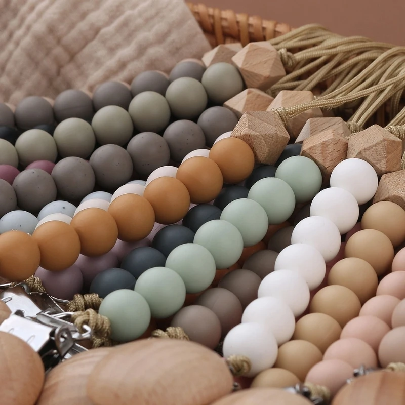 Clipes de chupeta corrente contas de silicone bpa livre diy manequim clipe titular chupeta correntes dentição do bebê brinquedos mastigar presentes dropshipping