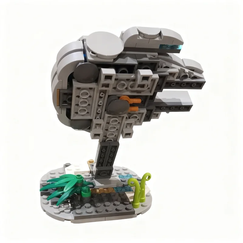 187 pièces MOC Petit modèle de bataille M Falcon Star Blocs de construction Jouets cadeaux de Noël Idée créative Éducation Briques Enfants