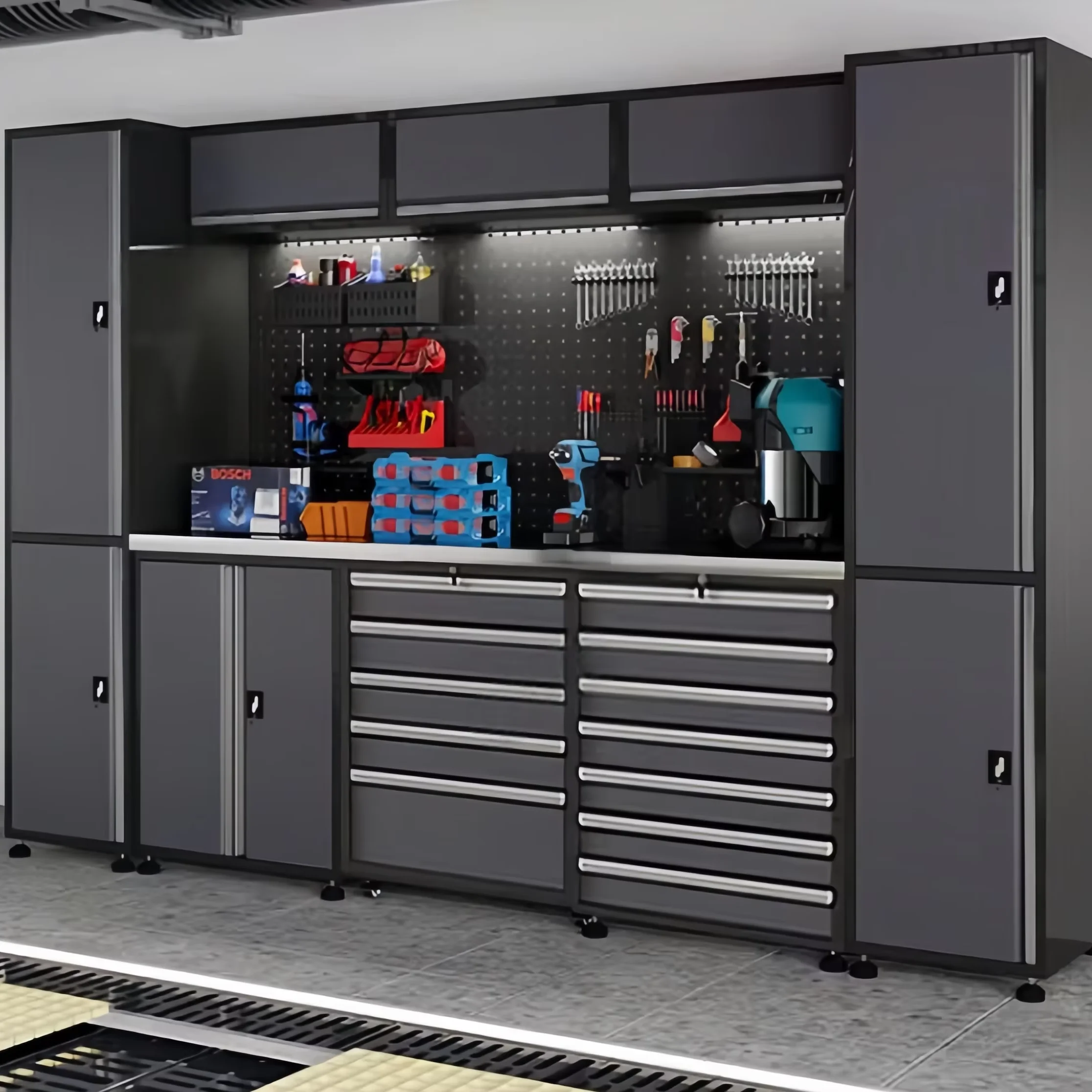 Luying Metal Upper Tool Trolley Bending Car Organizer For Kraftwelle Tools Cabinet With Essential Tools