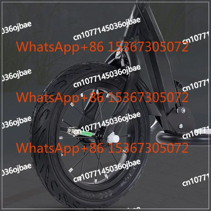 

Складная конструкция, 12-дюймовые надувные шины, широкие педали, тормоза, детские и молодежные самокаты