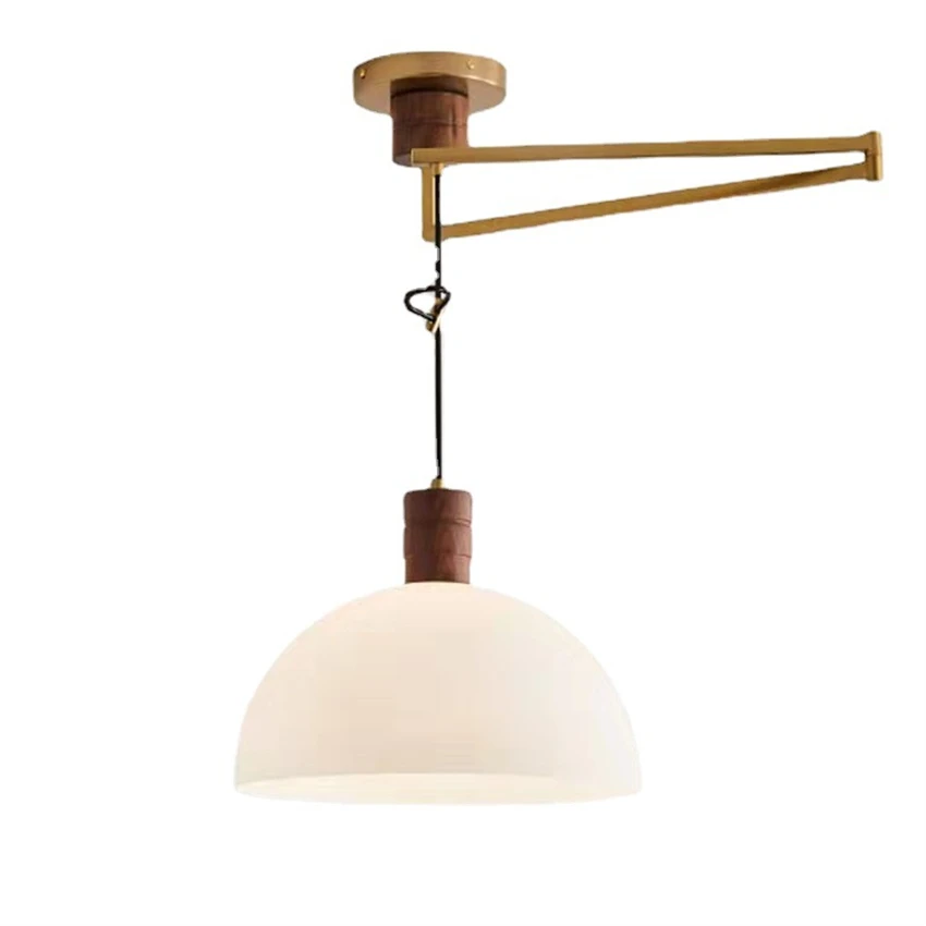 Nordic modern E27 bulb rocker pendant lights restaurant lamps bar rotatable lamp hanging long line lights living room lighting