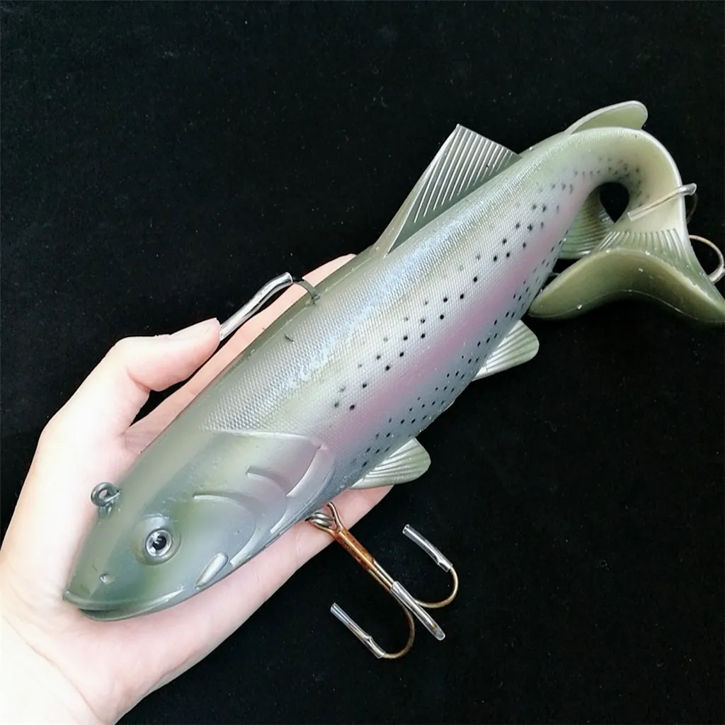 MUKUN 20cm/30cm 134g/300g Big Game 3D Plastikköder Weichköder Silikonköder zum Angeln Künstlicher Köder Isca Pesca – Detail 10