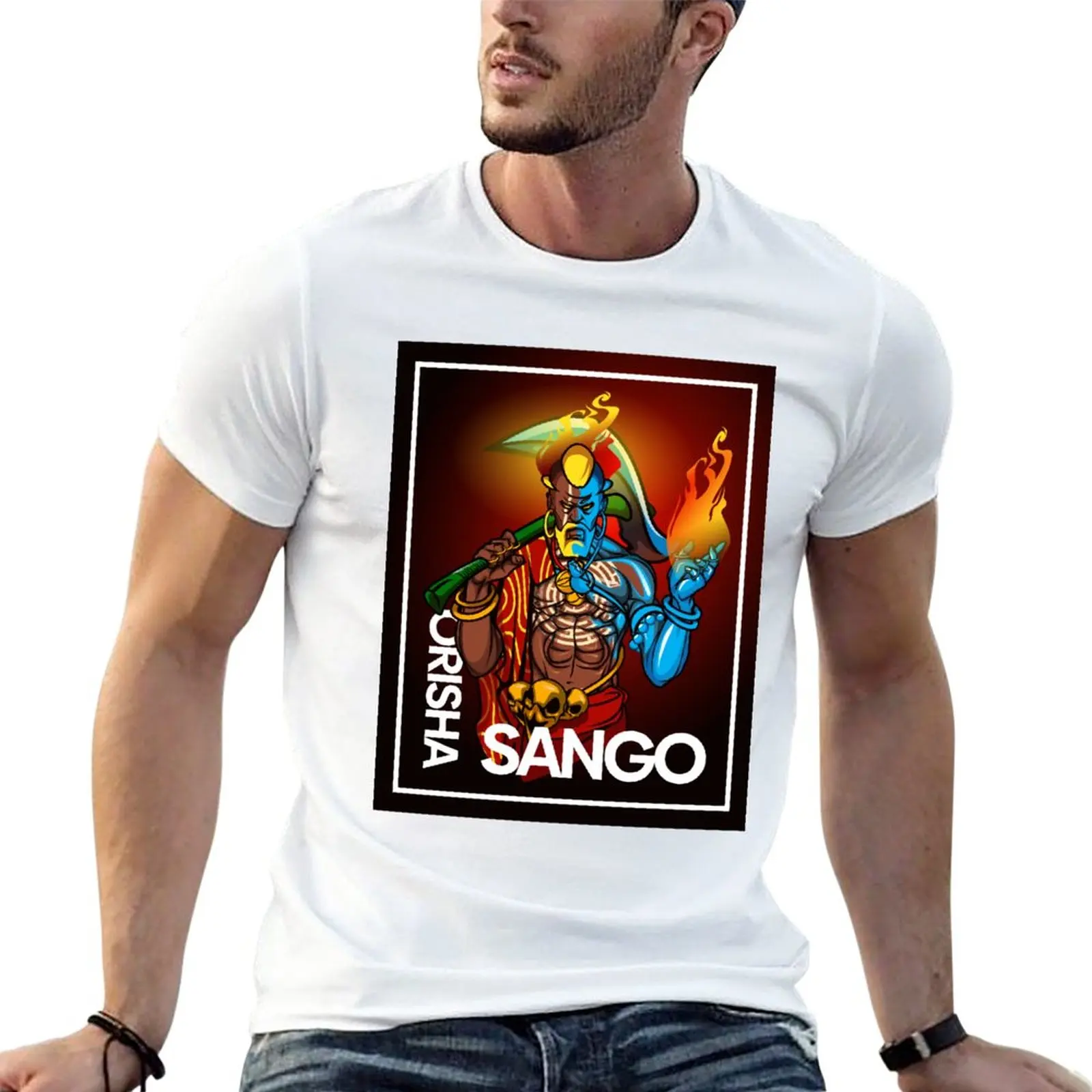 Orisha Shango T-Shirt man clothes sweat shirts Men\'s t-shirt