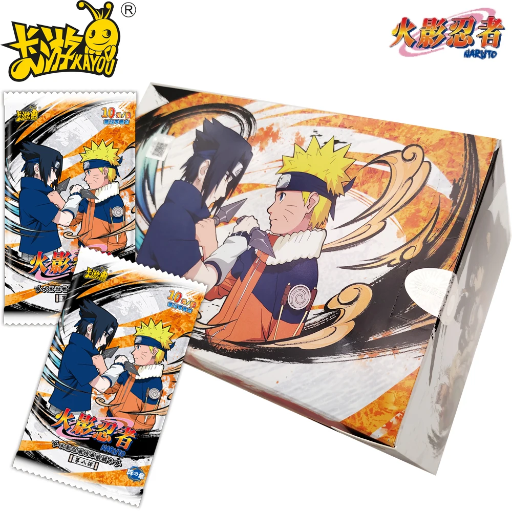 

New Genuine KAYOU Hot Blooded Battle Anime Naruto Card Popular IP Character Fun Surprise Cards Decorative Toys Christmas Gifts