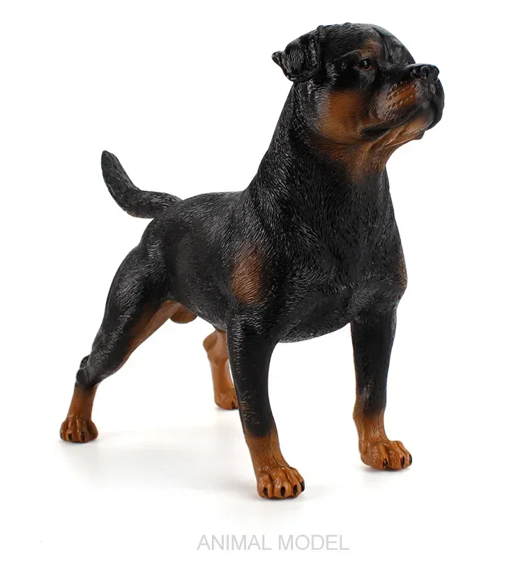 Decoration Simulation Static Rottweiler Pet Dog Model Children's Famous Dog Guard Dog Hand-made Decoration Toy