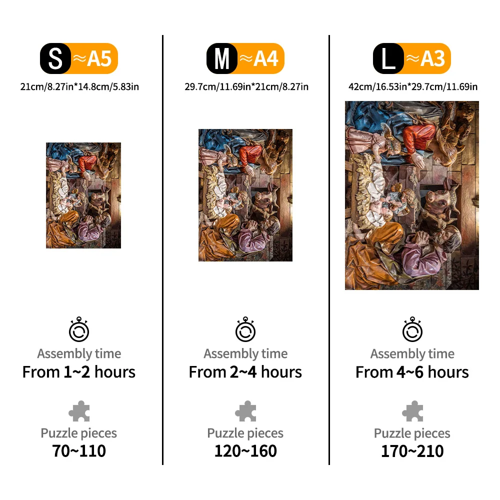 Jesus adulto quebra-cabeça de madeira forma única quebra-cabeça animal de madeira desafio criativo para adultos, família e amigos