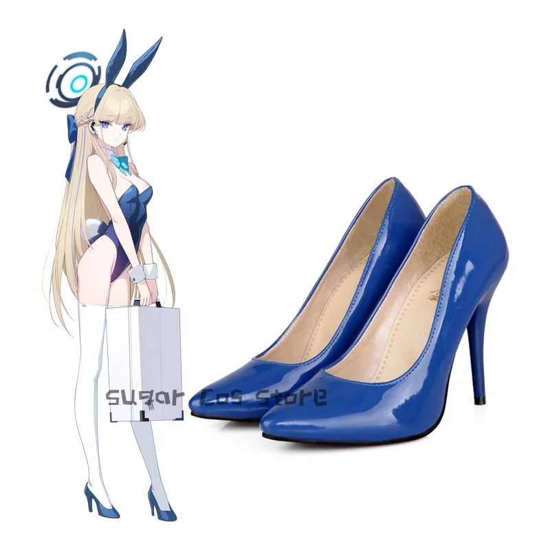 Games Blue Archive Asuma Toki Cosplay Costume Bunny Girl Uniform Sexy Outfit High Heels Halo Prop Halloween Carnival Party Role