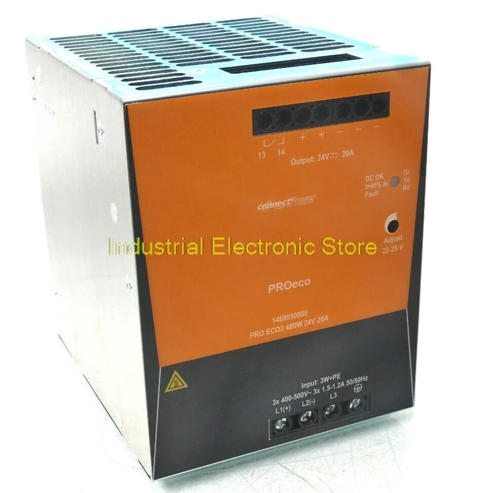 3-Phase Rail Power PRO ECO3 480W 24V 20A DIN-Rail 1469550000