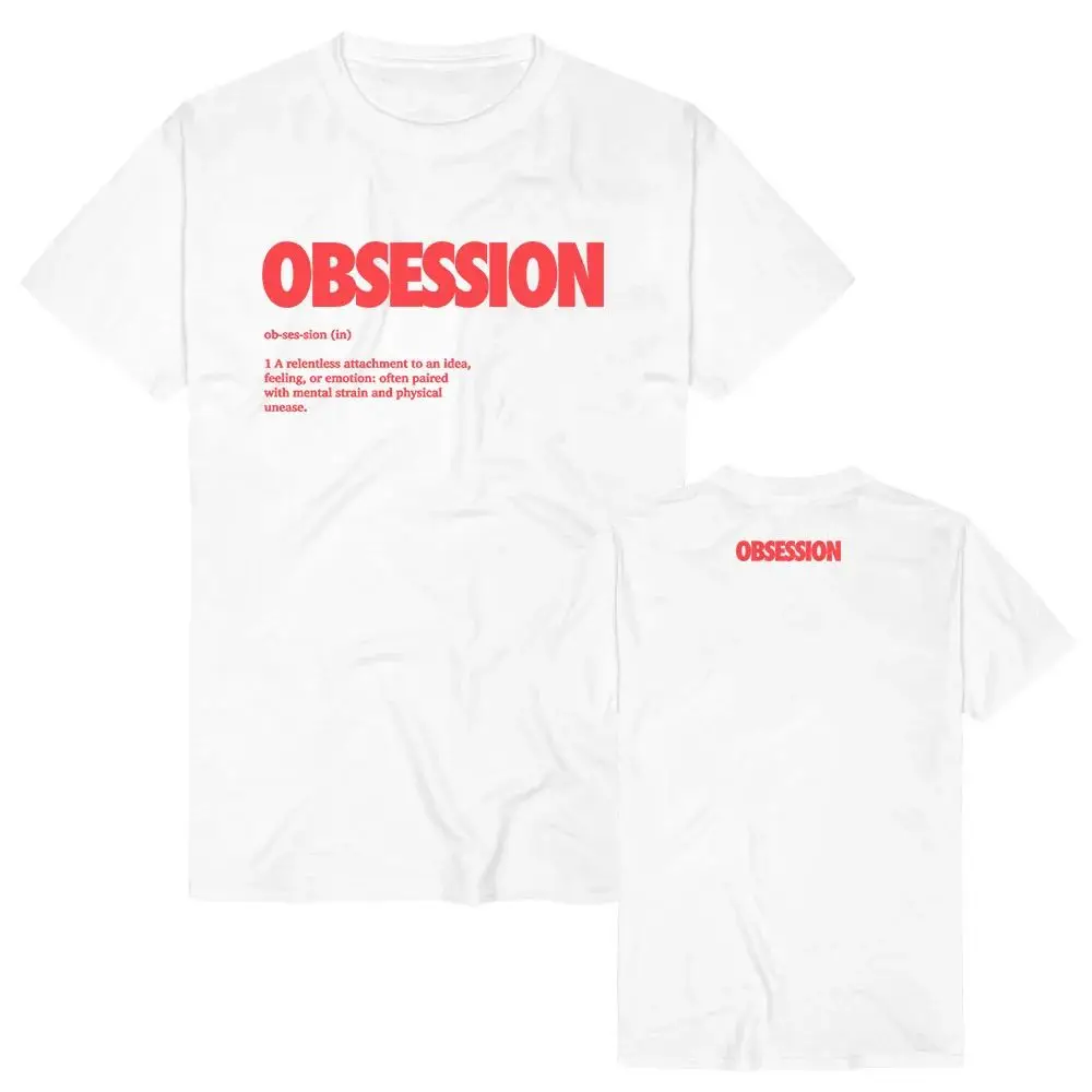 Summer Vintage Y2k Tshirts Horror Movie Obsession Definition T-Shirt Casual Loose Streetwear O-neck Print Tees Fans Gift Unisex