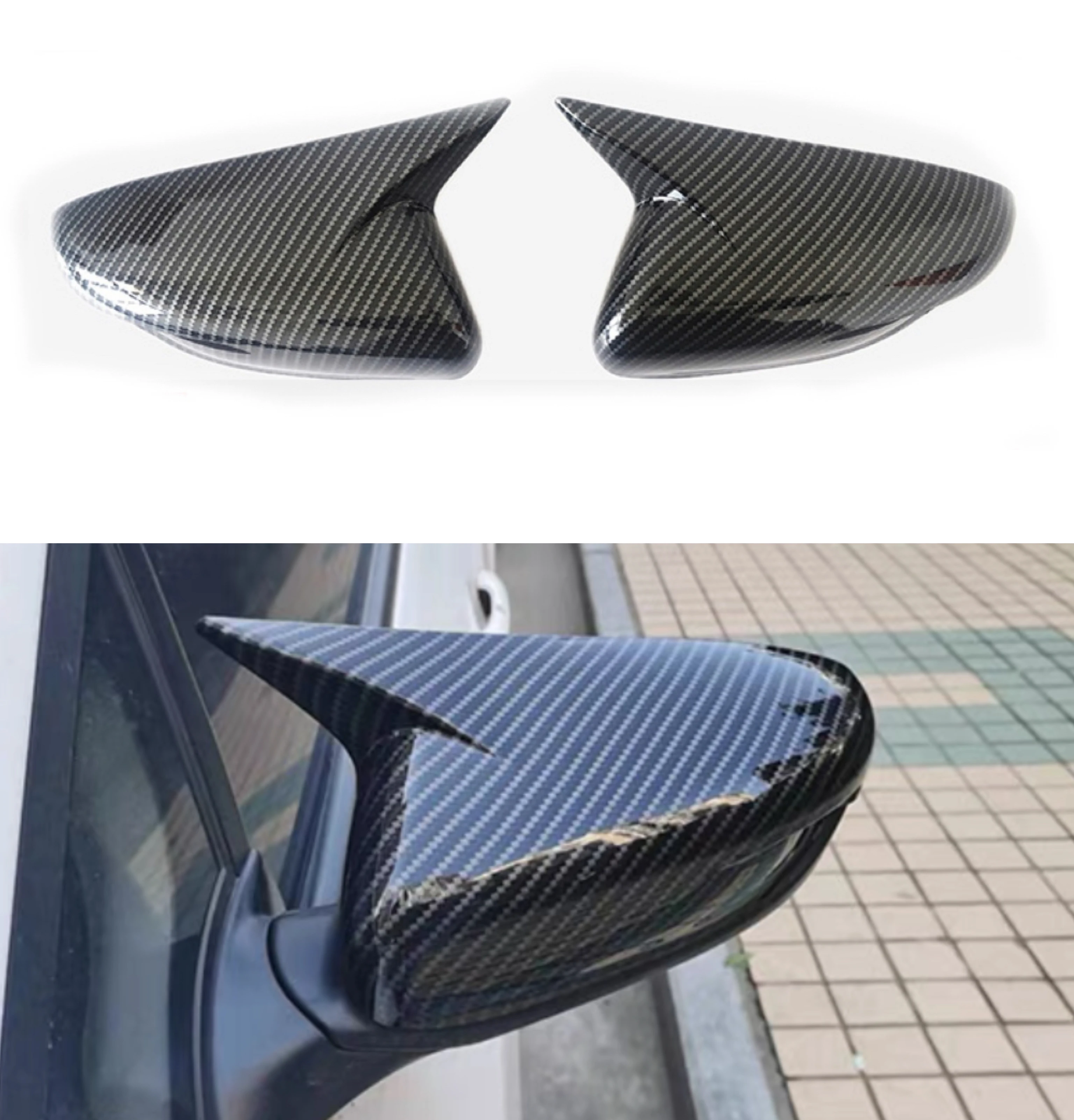 

Rearview Side Mirror Trim Cover For KIA K3 Cerato Forte 2013 2014 2015 -2018 ABS Auto Car Body Cap Shell Housing Sticker Trim