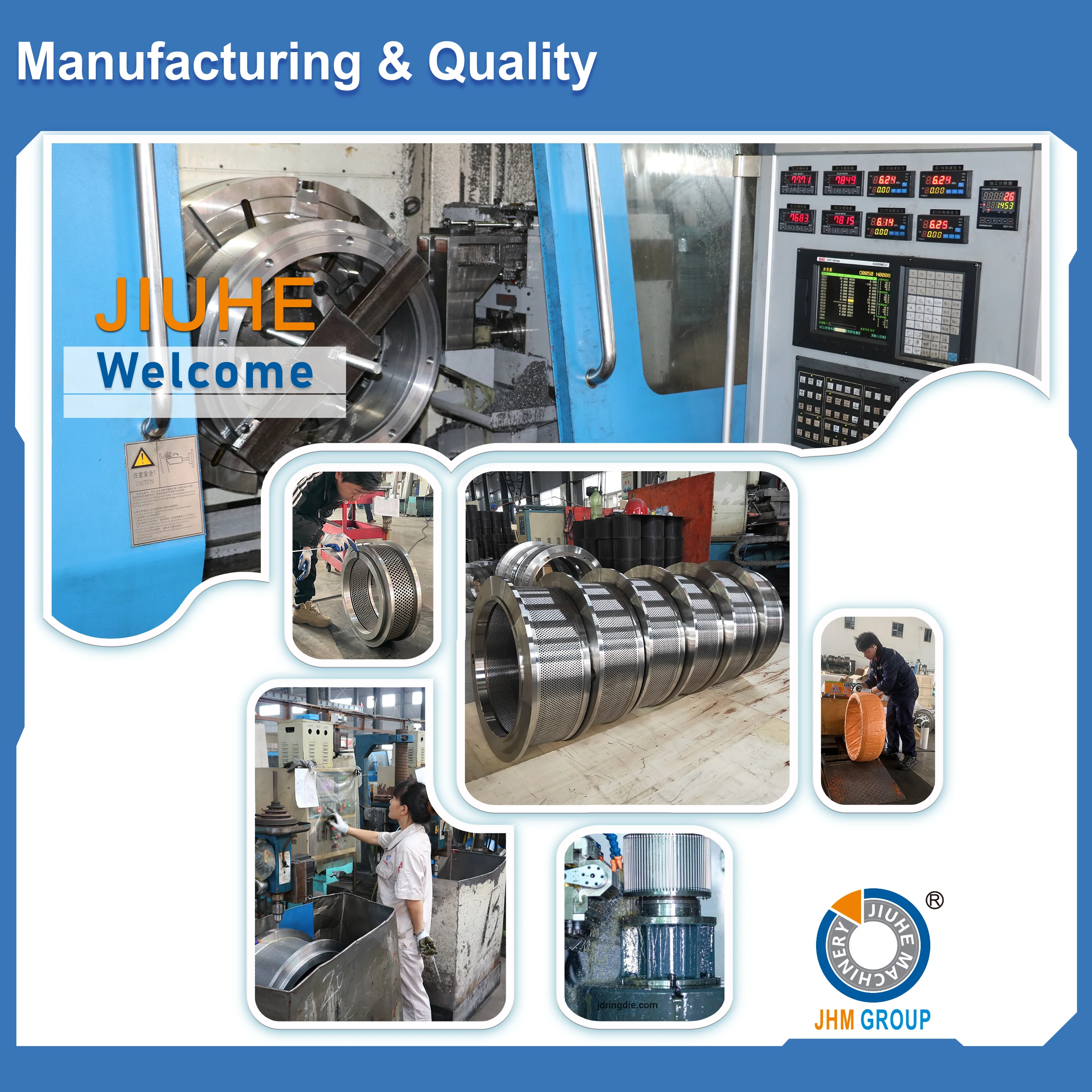 Langlebiger Tierfutter-Granulator, Geflügel, Schwein, Rinder, Schafe, Hühnerfutter, Pelletmaschine, Presswalze, Pelletmühle JIUHE