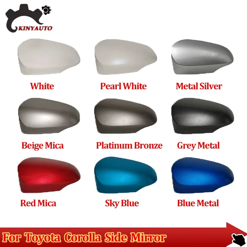 

Для Toyota Corolla 14-18, боковой внешний зеркальный объектив заднего вида, стеклянный сигнал поворота, лампа, нижняя крышка, корпус, рамка, держатель