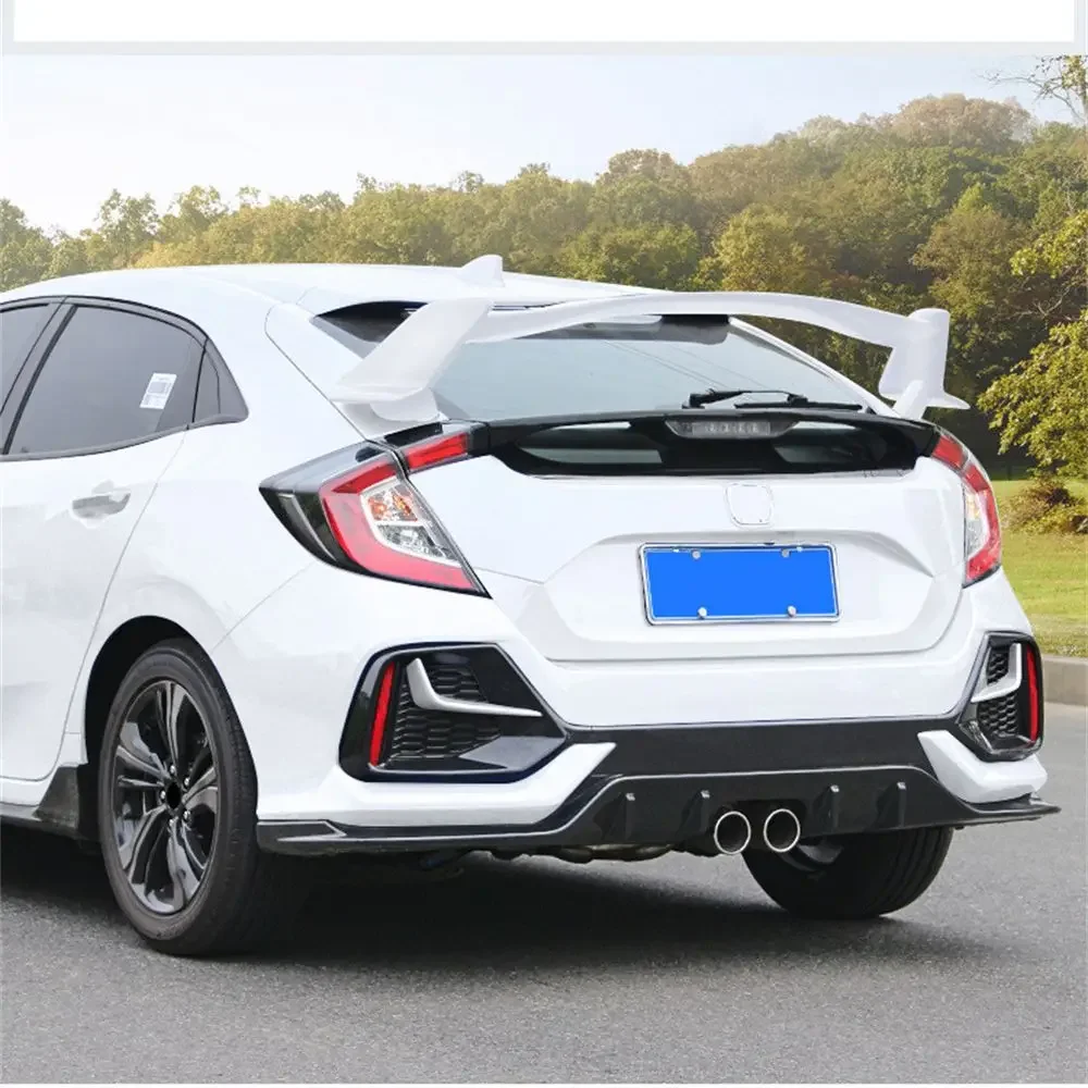 Hatchback Rear Spoiler for Honda Civic 2016 2017 2018 2019 2020 10th Gen FK7 Type-R Style Tuning Roof Wing Trunk Lip Decoration