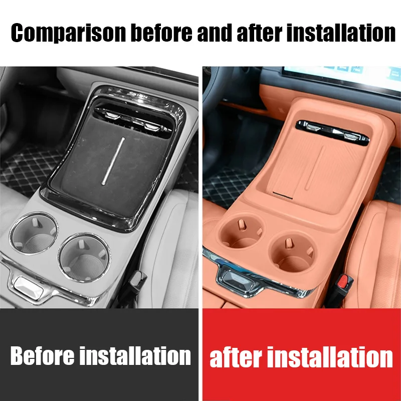 لـ GAC Aion V 2024 2025 2026 وسادة حماية من السيليكون للوحة تحويل تروس التحكم المركزية ومكونات الحماية الداخلية #2