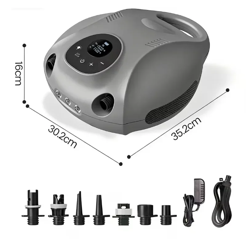 New Arrival 25PSI Super Strong Inflatable & Deflatable Rechargeable Paddle Board Electric Pump for Kayak Boat Canoes