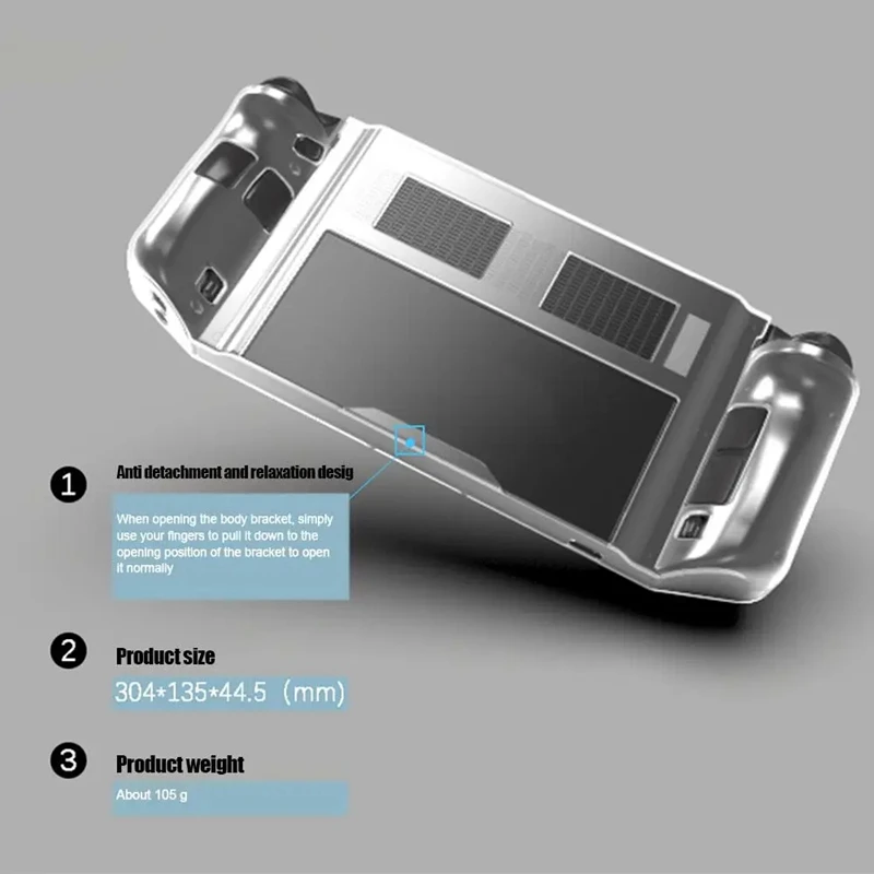 Shockproof Protective Sleeve Suitable For Legion Go TPU Integrated With Bracket Protective Sleeve Replacement Accessories (A)