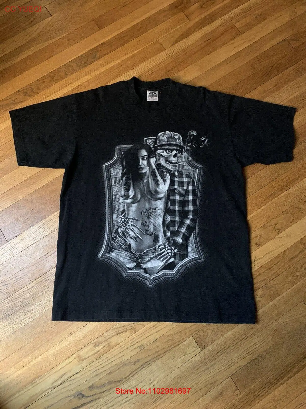 Street Certified Skeleton Cholo T Shirt Size 2XL