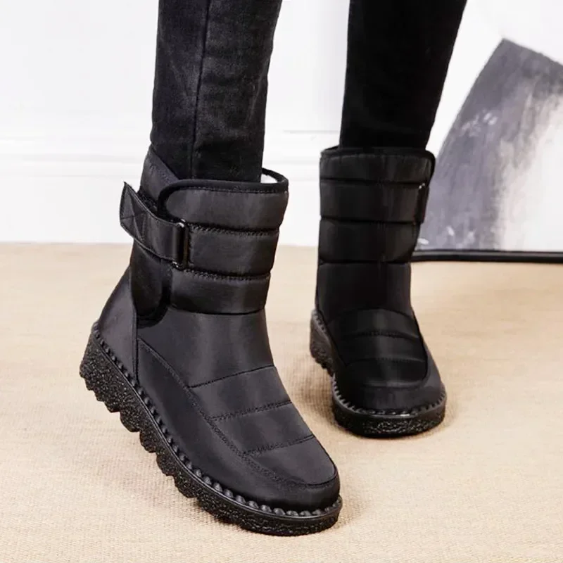 Boots Women Non Slip Waterproof Winter Snow Boots Platform Shoes for Women Warm Ankle Boots Cotton Padded Shoes Botas De Mujer image 2