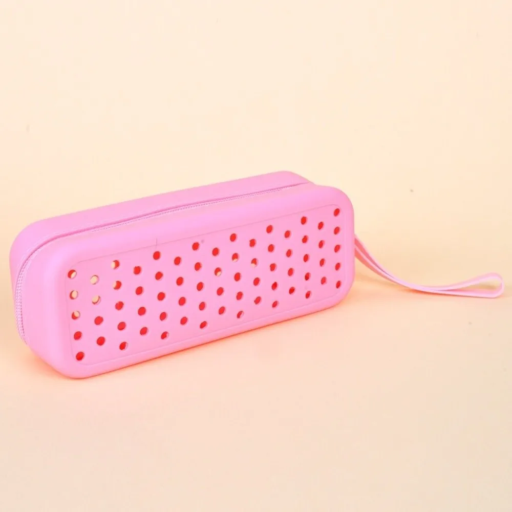 Portable Silicone Swim Goggle Case Perforated Breathable Eyeglasses Storage Bag Durable Swimming Goggles Protection Travel Use