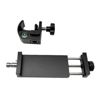 Black GPS Ranger Mount Range Pole Cradle Bracket Controller Bracket Clamp 122mm -155mm Adjustable, Tablet PC GIS Data Collector